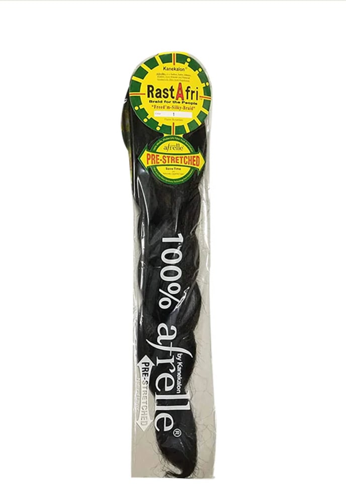 Image of #1B  RastAfri Pre-Stretched Braiding Hair (Single Pack)