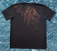 Image 2 of “LOVELY LITTLE CANCER” CUSTOM BLEACH PAINTED T-SHIRT XL