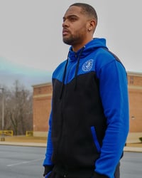 Image 3 of Blue/ Black Jumpsuit 