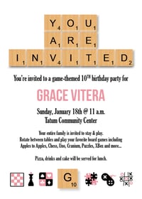 Image 2 of Game Themed Party