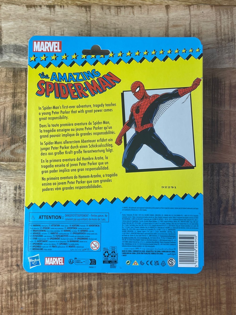 (NEW) MARVEL LEGENDS RETRO CARD AMAZING FANTASY SPIDER-MAN