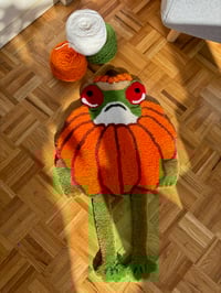 Image 2 of Pumpkin Frog Accent Rug