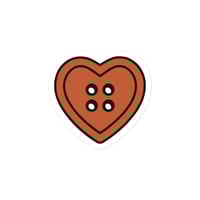 Image 4 of Die-cut sticker Heart Button 