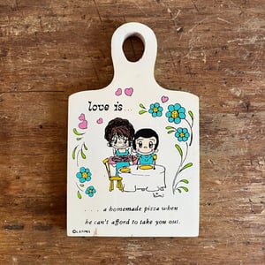 Image of Love is... 'Homemade Pizza' Wall Hanging Trivet 