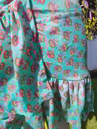 Image 3 of Porto co ord set - frilly wrap skirt and top 6-14 uk Green