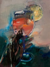 Image 1 of Painting / maleri / "Et øjeblik VI"/"Der hvor solen altid skinner" / 30x40 cm