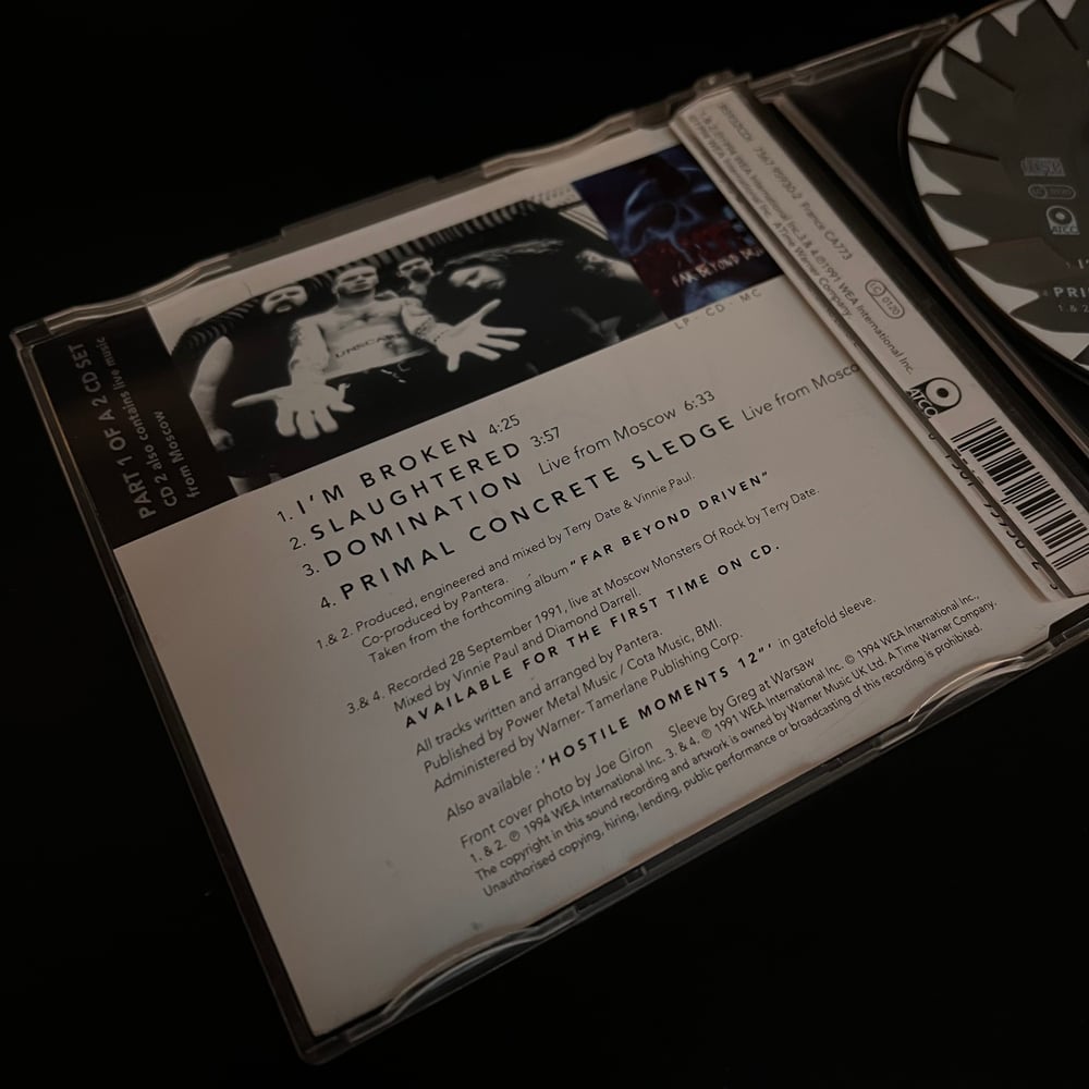 Image of Pantera - I’m Broken / Slaughtered Single CD Pt.1
