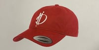 2 Doses Logo Dad Hat Red W/ White  Embroidery  (OS)