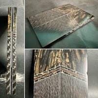Image 1 of Mammoth Tusk & Crosscut Carbon Fiber Segmented Knife Scales 1