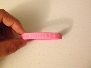 Image of Wristband Fight Like A Girl