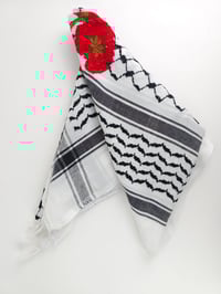 Image 4 of  Original @hirbawi keffiyeh with hand stitched embroidery from Palestine 
