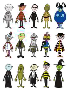 Image of Mini-Villains Sticker Pack (Series 1)