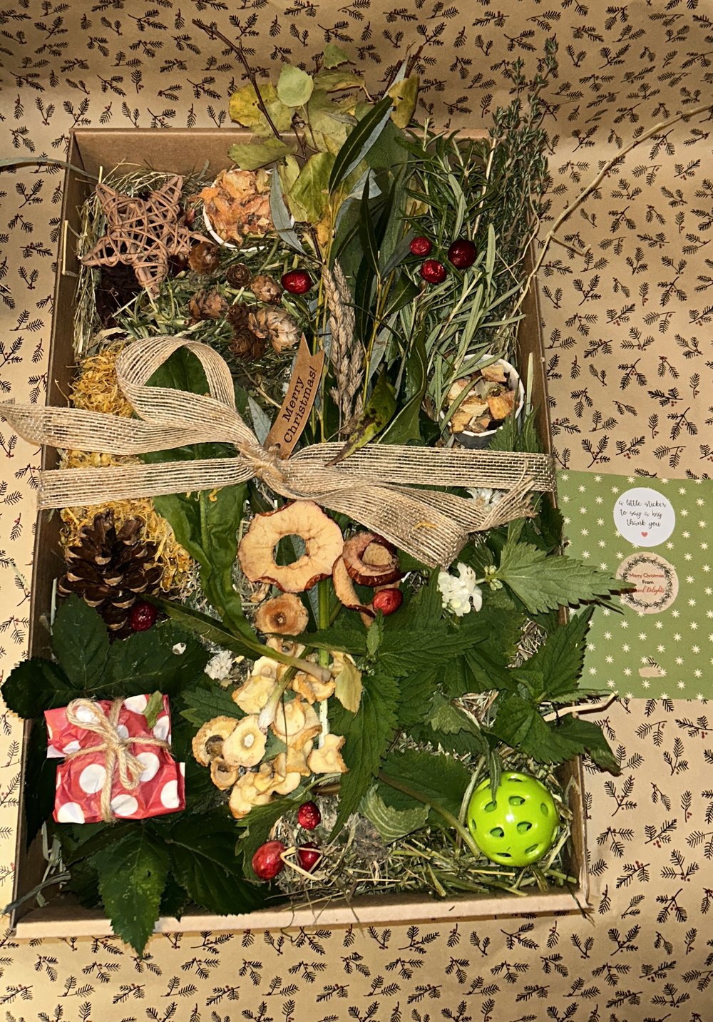 Image of Christmas large forage tray with Christmas themed items