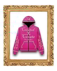 Image 1 of PINK “CREATED TO CREATE” ZIP UP