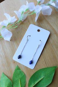 Image 1 of Lapis Chained Earrings