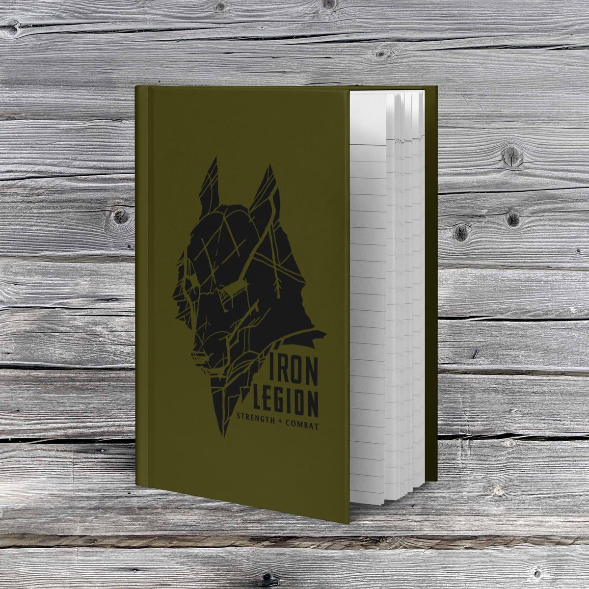 Image of Iron Legion Wolf hardcover journal matte