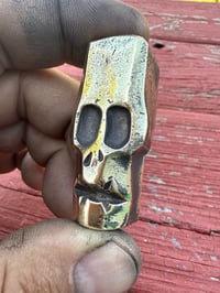 Brass Pocket Skull #4