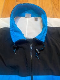 Image 2 of Vintage Blue Black Nylon Track Jacket (XL)