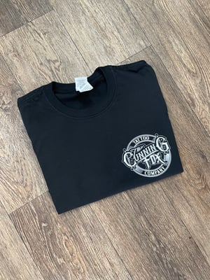 Image of Cunning Fox logo T-shirt (black & white) 