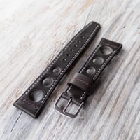 Image 1 of Vintage Heuer / Omega style Rally strap - Dark Grey