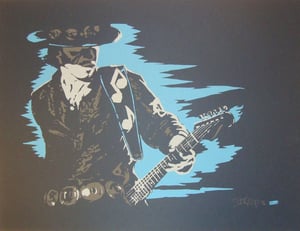 Image of Stevie Ray Vaughn by Billy Perkins