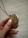 1970s sterling and jasper HEART necklace