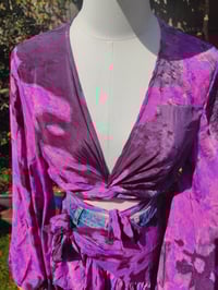 Image 5 of Porto co ord set - frilly wrap skirt and top 6-14 uk Purple pink