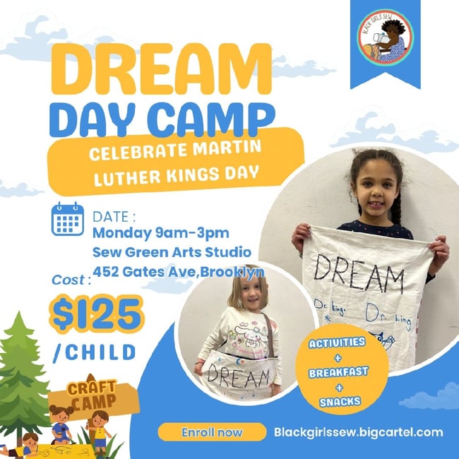  Mini Sewing & Sustainable Arts Day Camp