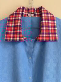 Image 2 of Blue shirt with checks (m/l)