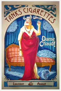 Image of Tanks French Dame. Signed, limited edition art print