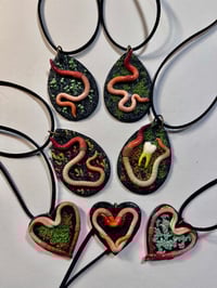 Image 1 of Worm Ornaments on Wood
