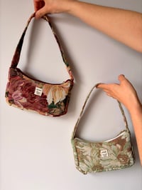 Image 1 of Floral jacquard shoulder bag