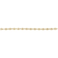 Image 3 of 7 1/2” 14k Gold Lab Diamond Mariner Link Bracelet 