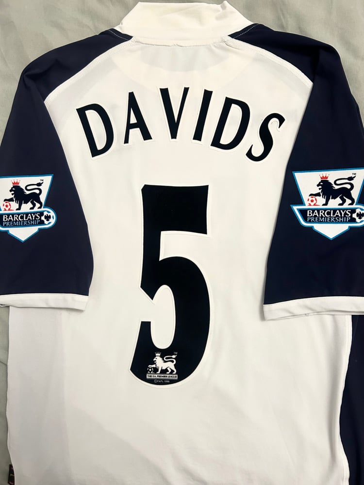 Image of PRE ORDER: NEW Tottenham Hotspur "DAVIDS 5" 2005/06 Home Shirt + PL patches (L)