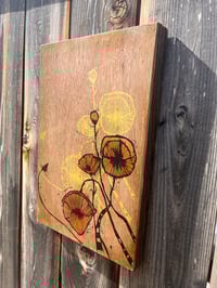 Image 2 of Orange Poppy(on wood)