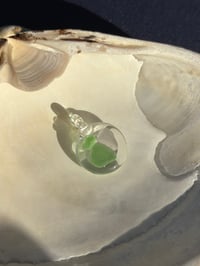 mini sea glass pendant #18