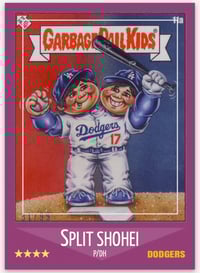 Image 1 of Split Shohei Ohtani Baseball Card