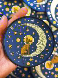 Hound on the moon fabric patch