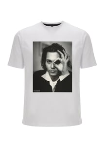 Image of JOHNNY DEPP X OCULUS "ONE EYE" T-SHIRT LIMITED (WHITE)
