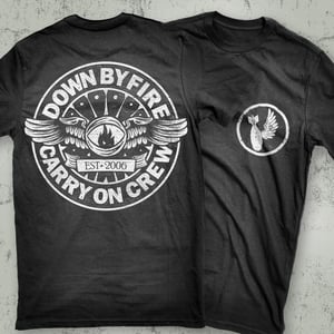 Image of Down By Fire - Charcoal Pilot Wings T-Shirt