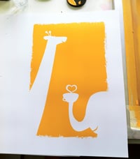 Image 3 of Coffee, Thee & Me Silkscreen Art Print