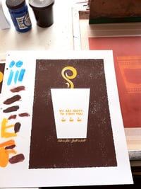 Image 4 of Fair Is Fair Trade Coffee Screen Print