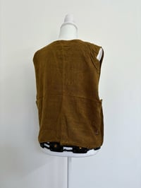 Image 3 of Vintage brown vest // L