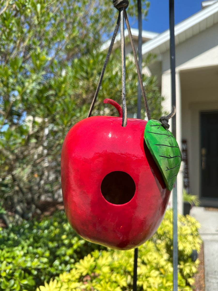 Apple Gourd Birdhouse 2 Crazy Gourds The Fence Toppers