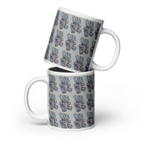 Chrome Teddy Bear Mug 20oz - Silver Shine