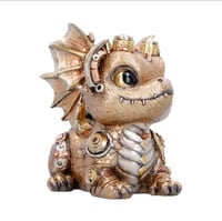 Image 5 of Gearling Gold Steampunk Dragon 15cm