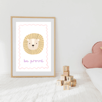 Image 2 of Be Proud Lion Print