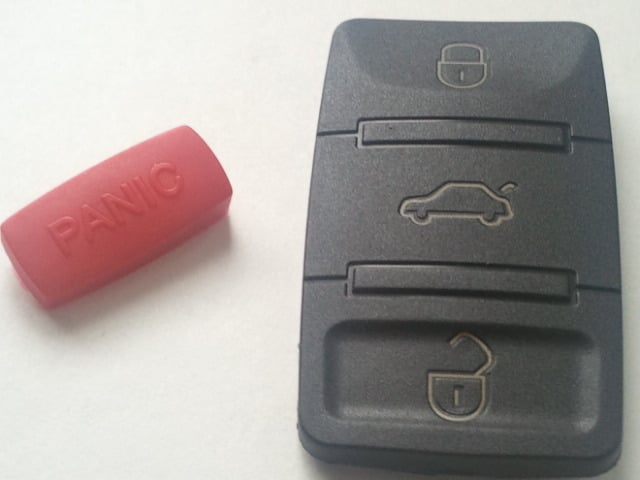 Image of Square Key FOB Buttons + Panic Button