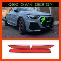 Image 1 of X2 Audi A1 Gen 2 front Bumper insert  stickers copy