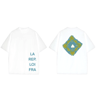 P.O.A.P. Teal/Gold Stamped Tee